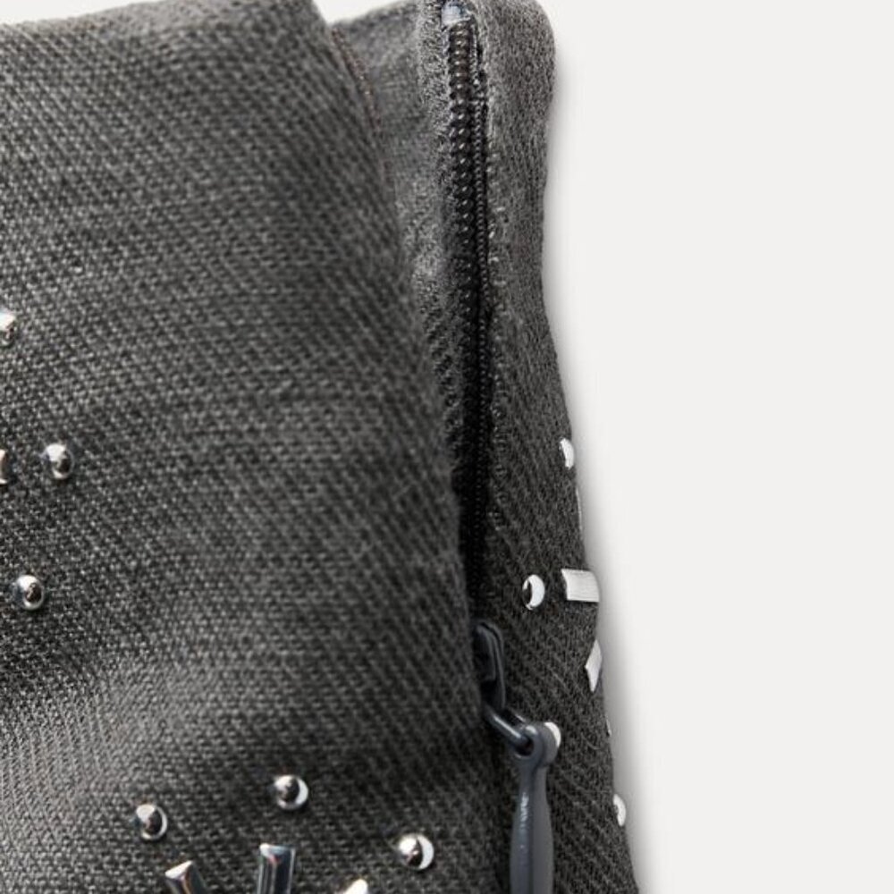 Zara LINEN BLEND EMBROIDERED SHORTS ZW COLLECTION - Picture 8 of 9